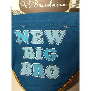 NEW BIG BRO Puppy Dog Bandana Big Brother Them Size S/M (A1)
